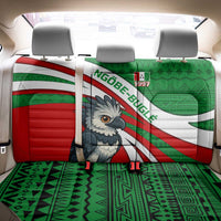 Indigenous Regions of Panama Ngabe-Bugle Back Car Seat Cover with Harpy Eagle Graphic and Green Red Tribal Pattern 1997 - Wonder Print Shop
