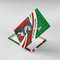 Indigenous Regions of Panama Ngabe-Bugle Canvas Wall Art with Harpy Eagle Graphic and Green Red Tribal Pattern 1997 - Wonder Print Shop