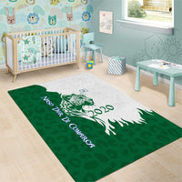Indigenous Regions of Panama Naso Tjer Di Comarca Area Rug with Jaguar Graphic and Green White Territory and Life 2020 - Wonder Print Shop