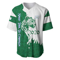 Indigenous Regions of Panama Naso Tjer Di Comarca Baseball Jersey with Jaguar Graphic and Green White Territory and Life 2020 - Wonder Print Shop