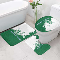 Indigenous Regions of Panama Naso Tjer Di Comarca Bathroom Set with Jaguar Graphic and Green White Territory and Life 2020 - Wonder Print Shop