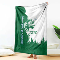 Indigenous Regions of Panama Naso Tjer Di Comarca Blanket with Jaguar Graphic and Green White Territory and Life 2020 - Wonder Print Shop