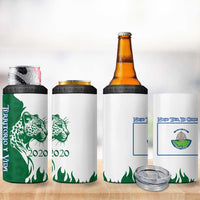 Indigenous Regions of Panama Naso Tjer Di Comarca 4 in 1 Can Cooler Tumbler with Jaguar Graphic and Green White Territory and Life 2020 - Wonder Print Shop