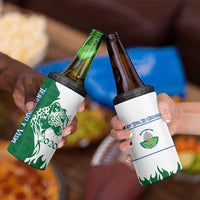 Indigenous Regions of Panama Naso Tjer Di Comarca 4 in 1 Can Cooler Tumbler with Jaguar Graphic and Green White Territory and Life 2020 - Wonder Print Shop
