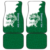 Indigenous Regions of Panama Naso Tjer Di Comarca Car Mats with Jaguar Graphic and Green White Territory and Life 2020 - Wonder Print Shop