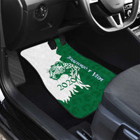 Indigenous Regions of Panama Naso Tjer Di Comarca Car Mats with Jaguar Graphic and Green White Territory and Life 2020 - Wonder Print Shop