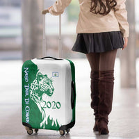 Indigenous Regions of Panama Naso Tjer Di Comarca Luggage Cover with Jaguar Graphic and Green White Territory and Life 2020 - Wonder Print Shop