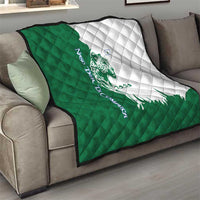 Indigenous Regions of Panama Naso Tjer Di Comarca Quilt with Jaguar Graphic and Green White Territory and Life 2020 - Wonder Print Shop