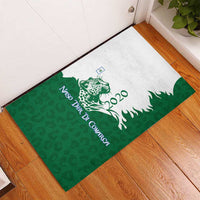 Indigenous Regions of Panama Naso Tjer Di Comarca Rubber Doormat with Jaguar Graphic and Green White Territory and Life 2020 - Wonder Print Shop