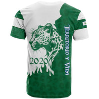 Indigenous Regions of Panama Naso Tjer Di Comarca T Shirt with Jaguar Graphic and Green White Territory and Life 2020 - Wonder Print Shop
