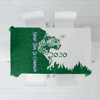 Indigenous Regions of Panama Naso Tjer Di Comarca Tablecloth with Jaguar Graphic and Green White Territory and Life 2020 - Wonder Print Shop