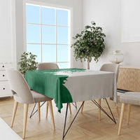 Indigenous Regions of Panama Naso Tjer Di Comarca Tablecloth with Jaguar Graphic and Green White Territory and Life 2020 - Wonder Print Shop