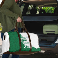 Indigenous Regions of Panama Naso Tjer Di Comarca Travel Bag with Jaguar Graphic and Green White Territory and Life 2020 - Wonder Print Shop