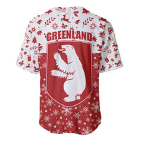 Greenland Christmas Baseball Jersey Land of Ice Heart of Fire - Wonder Print Shop
