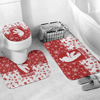 Greenland Christmas Bathroom Set Land of Ice Heart of Fire - Wonder Print Shop