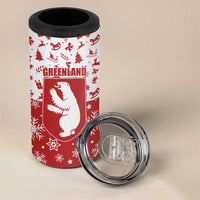Greenland Christmas 4 in 1 Can Cooler Tumbler Land of Ice Heart of Fire - Wonder Print Shop
