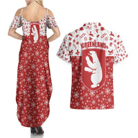 Greenland Christmas Couples Matching Summer Maxi Dress and Hawaiian Shirt Land of Ice Heart of Fire - Wonder Print Shop
