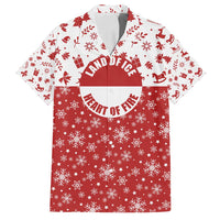 Greenland Christmas Family Matching Long Sleeve Bodycon Dress and Hawaiian Shirt Land of Ice Heart of Fire - Wonder Print Shop