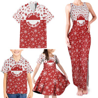 Greenland Christmas Family Matching Tank Maxi Dress and Hawaiian Shirt Land of Ice Heart of Fire - Wonder Print Shop