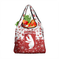 Greenland Christmas Grocery Bag Land of Ice Heart of Fire - Wonder Print Shop