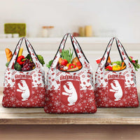 Greenland Christmas Grocery Bag Land of Ice Heart of Fire - Wonder Print Shop
