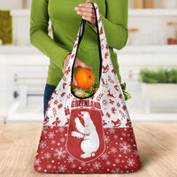 Greenland Christmas Grocery Bag Land of Ice Heart of Fire - Wonder Print Shop