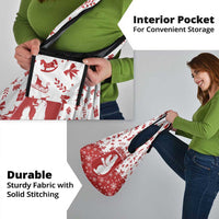 Greenland Christmas Grocery Bag Land of Ice Heart of Fire - Wonder Print Shop