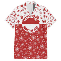 Greenland Christmas Hawaiian Shirt Land of Ice Heart of Fire - Wonder Print Shop