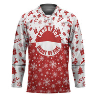 Greenland Christmas Hockey Jersey Land of Ice Heart of Fire - Wonder Print Shop