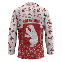 Greenland Christmas Hockey Jersey Land of Ice Heart of Fire - Wonder Print Shop