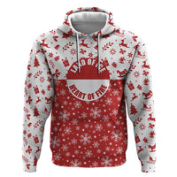 Greenland Christmas Hoodie Land of Ice Heart of Fire - Wonder Print Shop