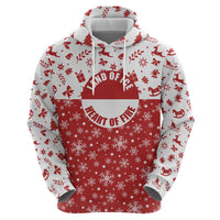 Greenland Christmas Hoodie Land of Ice Heart of Fire - Wonder Print Shop