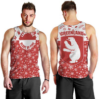 Greenland Christmas Men Tank Top Land of Ice Heart of Fire - Wonder Print Shop
