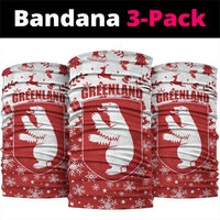 Greenland Christmas Neck Gaiter Land of Ice Heart of Fire - Wonder Print Shop