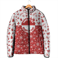 Greenland Christmas Padded Jacket Land of Ice Heart of Fire - Wonder Print Shop