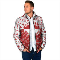 Greenland Christmas Padded Jacket Land of Ice Heart of Fire - Wonder Print Shop