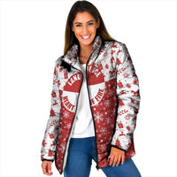 Greenland Christmas Padded Jacket Land of Ice Heart of Fire - Wonder Print Shop