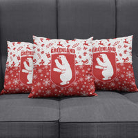 Greenland Christmas Pillow Cover Land of Ice Heart of Fire - Wonder Print Shop