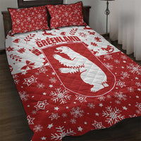 Greenland Christmas Quilt Bed Set Land of Ice Heart of Fire - Wonder Print Shop