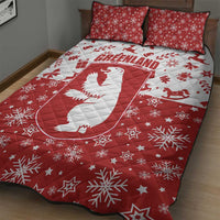 Greenland Christmas Quilt Bed Set Land of Ice Heart of Fire - Wonder Print Shop
