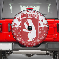 Greenland Christmas Spare Tire Cover Land of Ice Heart of Fire - Wonder Print Shop