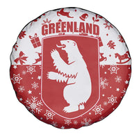 Greenland Christmas Spare Tire Cover Land of Ice Heart of Fire - Wonder Print Shop
