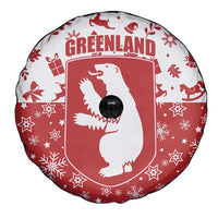 Greenland Christmas Spare Tire Cover Land of Ice Heart of Fire - Wonder Print Shop