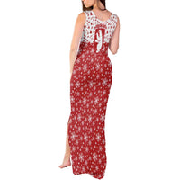 Greenland Christmas Tank Maxi Dress Land of Ice Heart of Fire - Wonder Print Shop