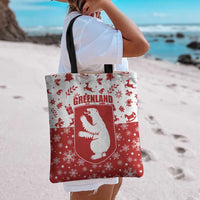 Greenland Christmas Tote Bag Land of Ice Heart of Fire - Wonder Print Shop