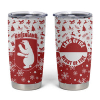Greenland Christmas Tumbler Cup Land of Ice Heart of Fire - Wonder Print Shop