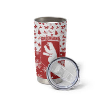 Greenland Christmas Tumbler Cup Land of Ice Heart of Fire - Wonder Print Shop