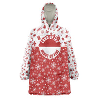 Greenland Christmas Wearable Blanket Hoodie Land of Ice Heart of Fire - Wonder Print Shop