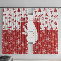 Greenland Christmas Window Curtain Land of Ice Heart of Fire - Wonder Print Shop