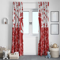 Greenland Christmas Window Curtain Land of Ice Heart of Fire - Wonder Print Shop